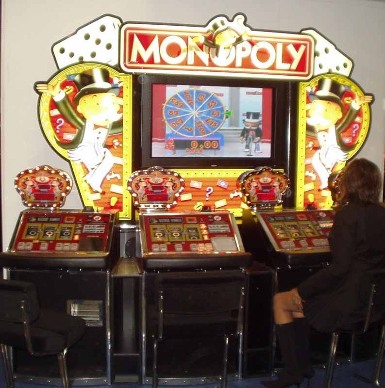 Monopoly gambling machine