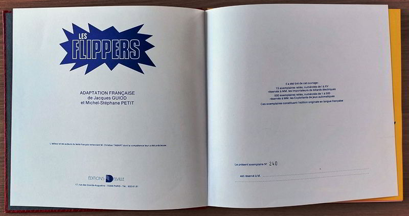 Les Flippers pinball book