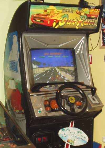 Sega Outrun deluxe upright arcade game
