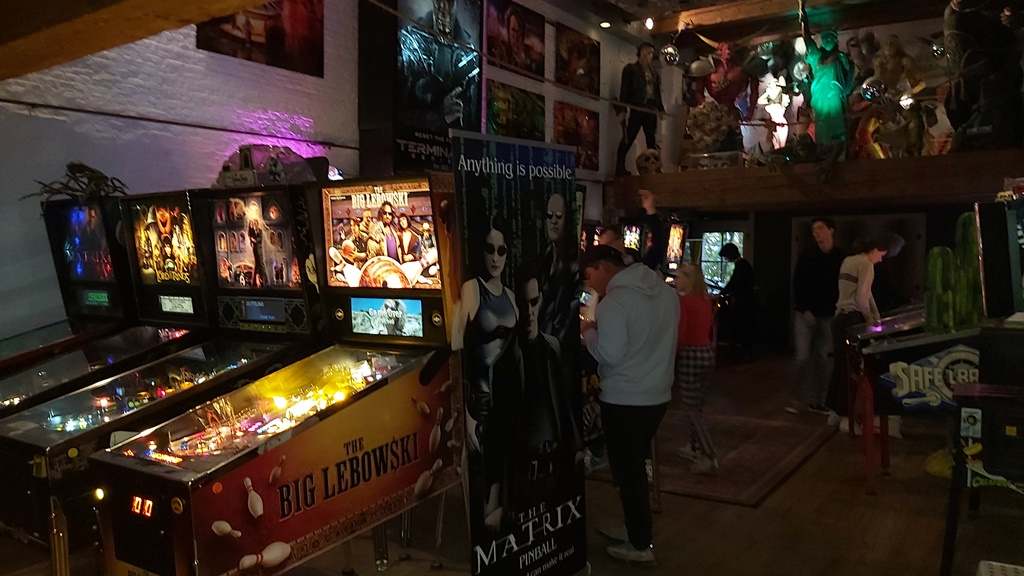 Addams Family and Big Lebowski pinball